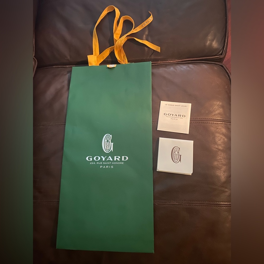 Goyard gift bag with tag